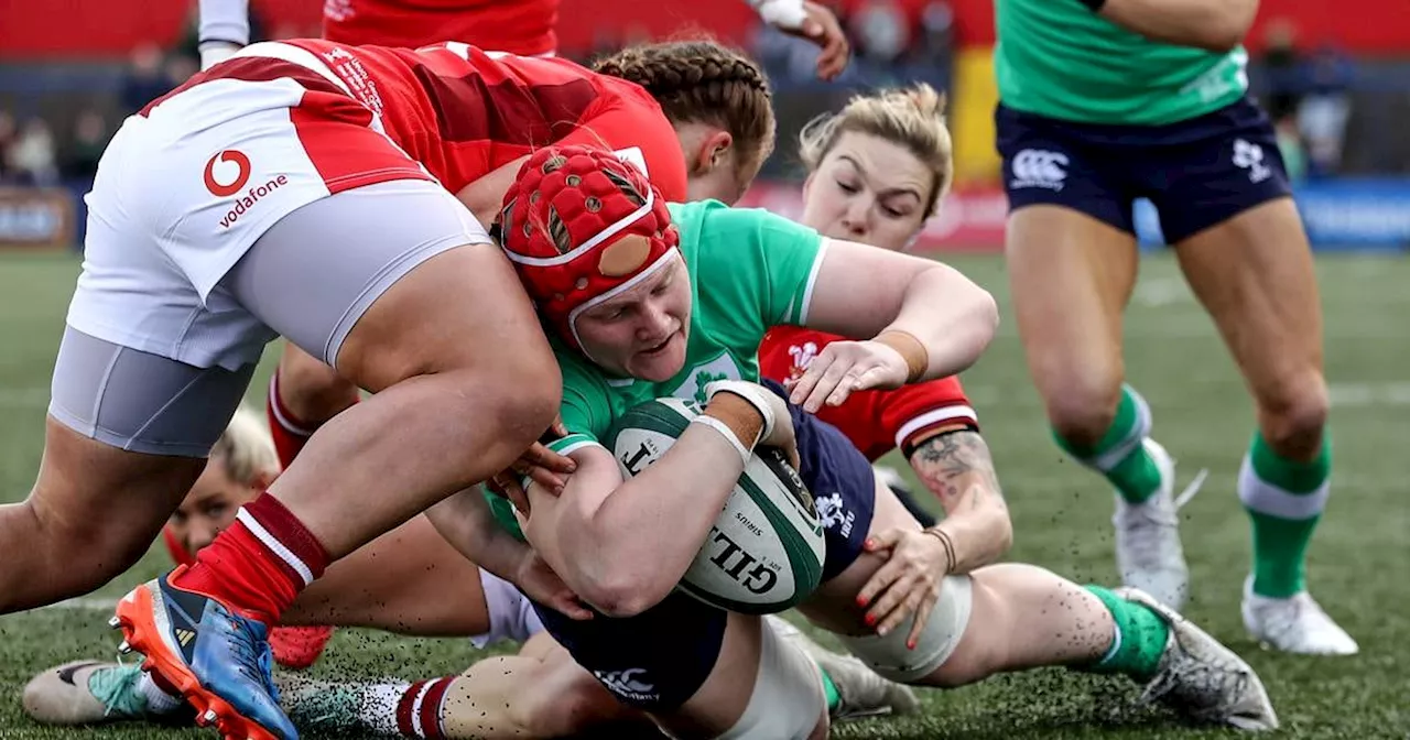 Ireland run in five tries as victory over Wales sealed early in Cork