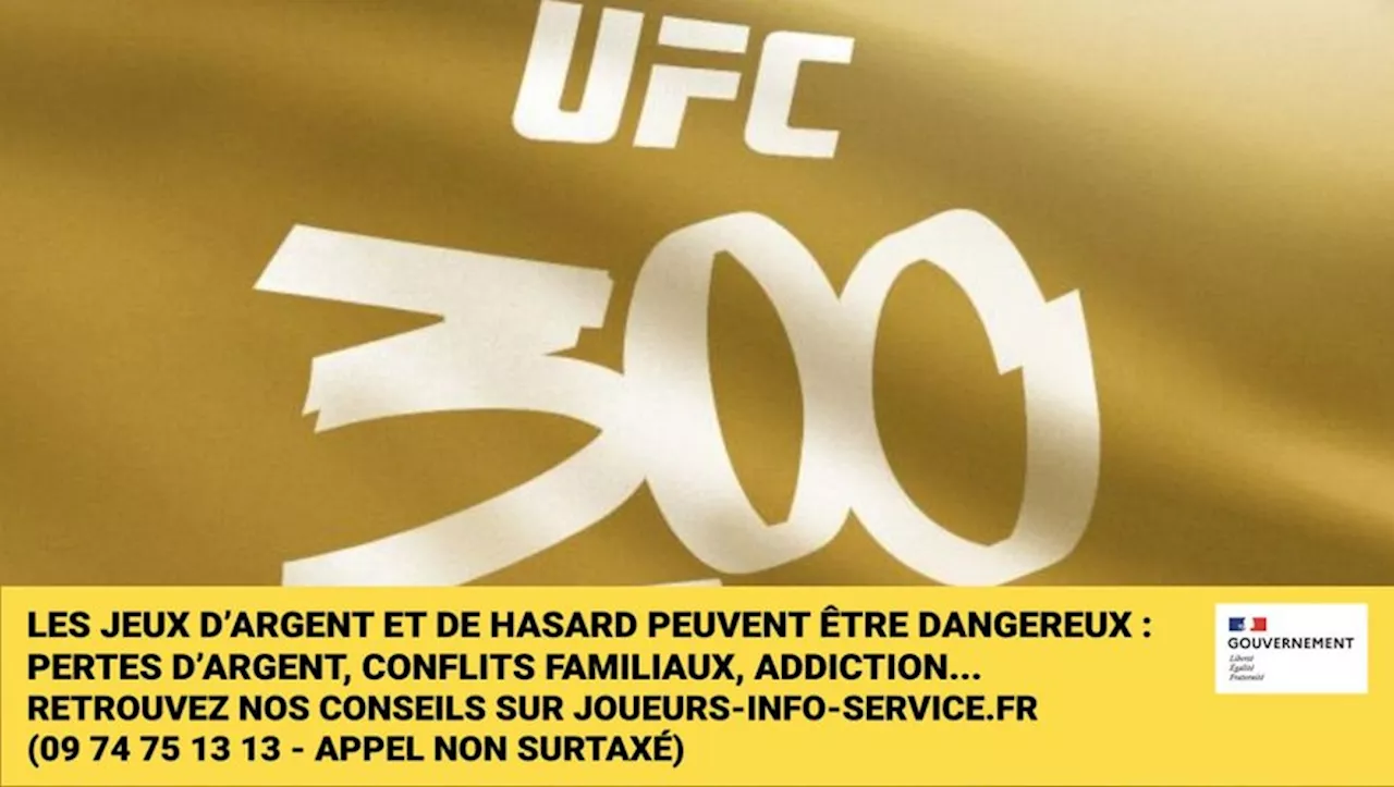 PMU : pariez en ligne sur l’UFC 300 et profitez de 100 euros remboursés en cash*