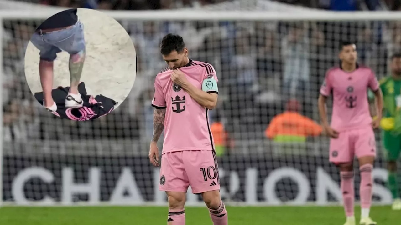 Aficionados del Monterrey pisotean y bailan sobre la playera de Lionel Messi (VIDEO)