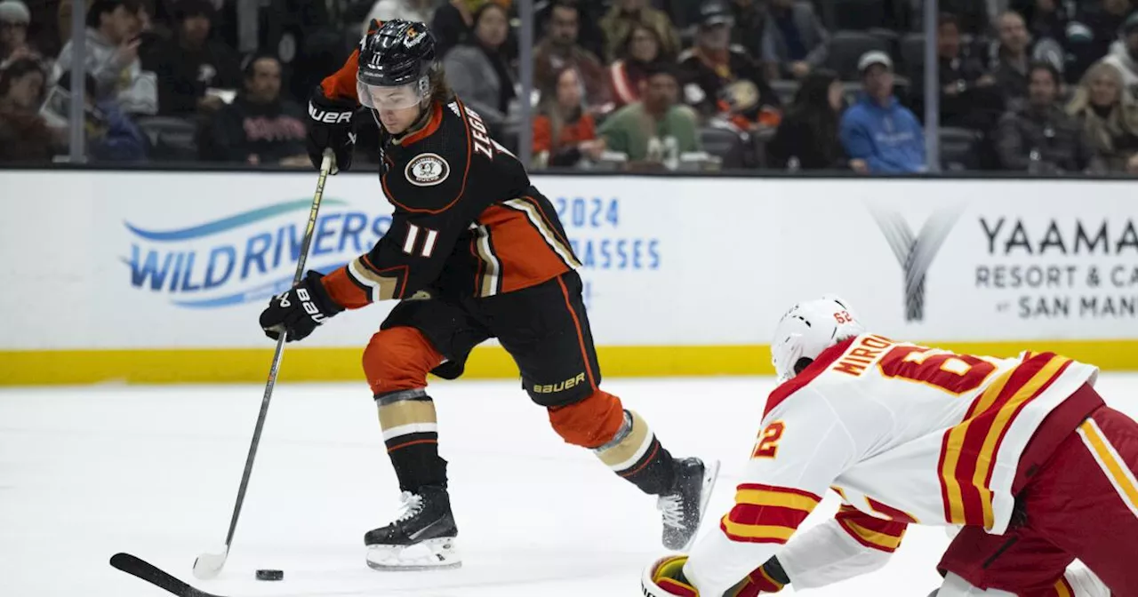 Ducks can't hold back Calgary Flames and lose in their home finale