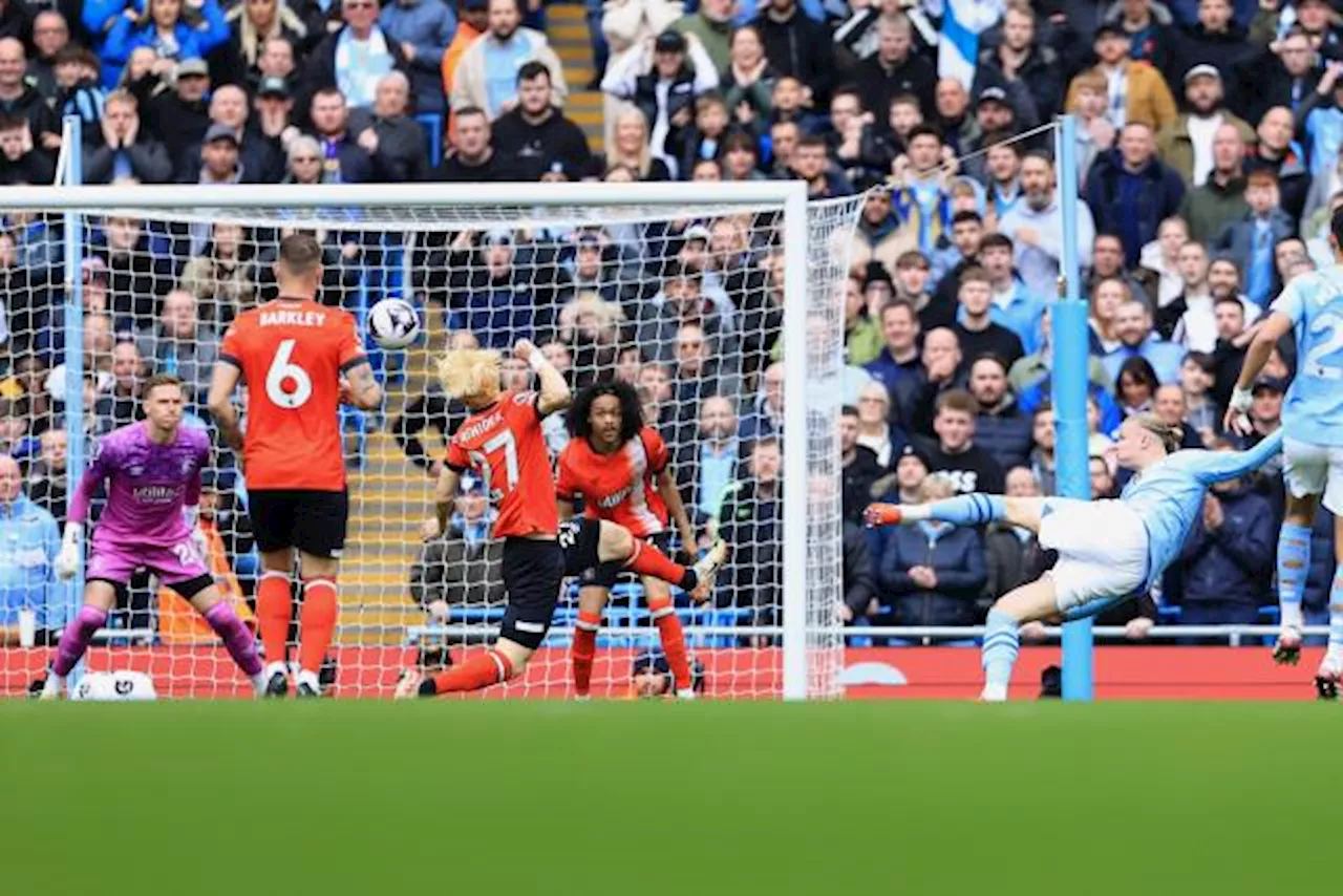 Manchester City surclasse Luton et devient leader provisoire de Premier League