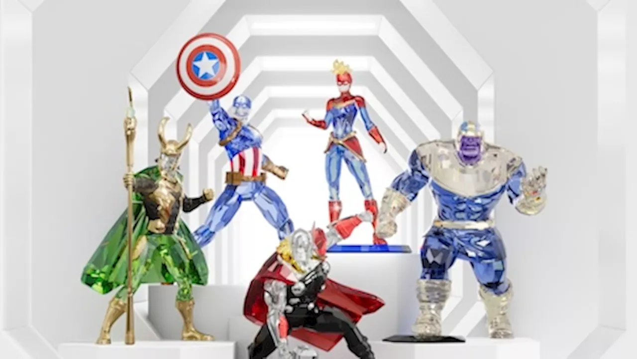 Marvel Heroes and Villains Crafted in Crystal for Home Decor