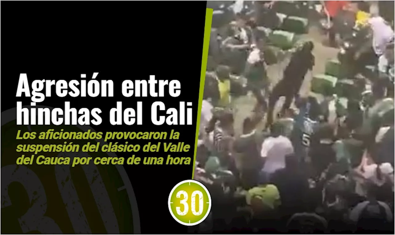 En medio de la agresión entre hinchas: Clásico del Valle del Cauca terminó en empate