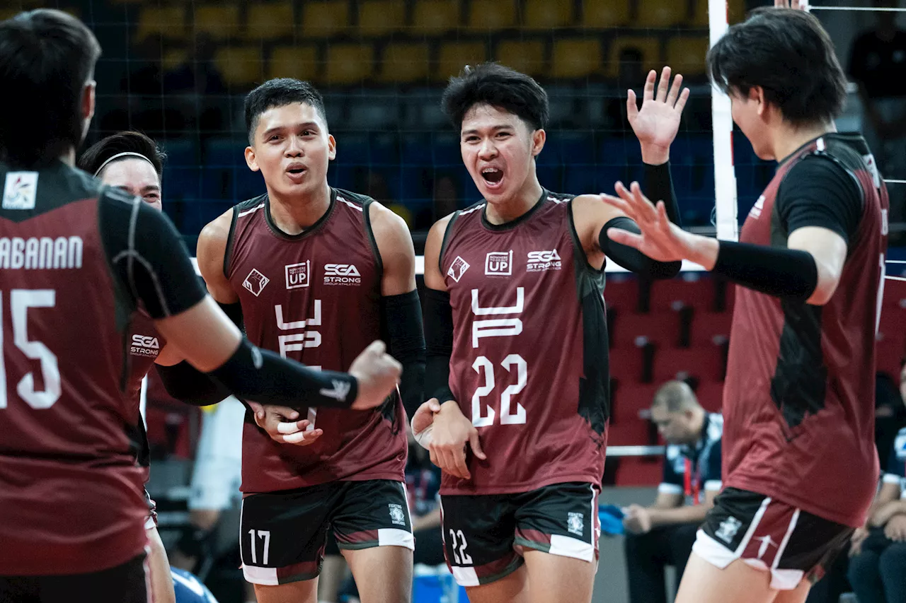 UP Maroons outlast Adamson for first win in UAAP men's volleyball