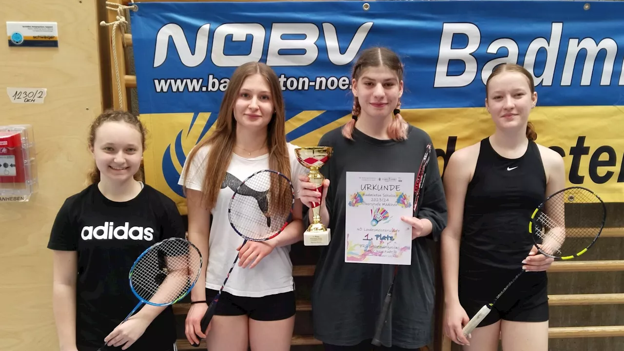 Gröhrmühlgasse Wr. Neustadt ist Oberstufen-Landesmeister im Badminton