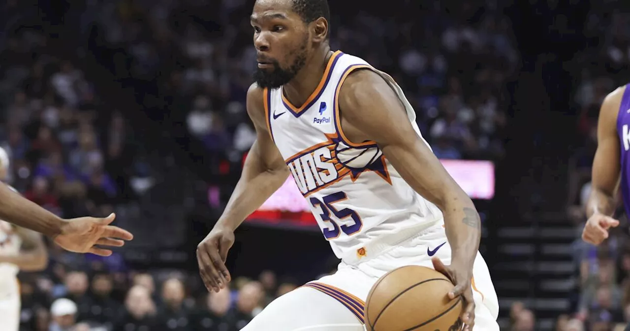 Con 28 puntos de Durant, Suns superan 108-107 a Kings