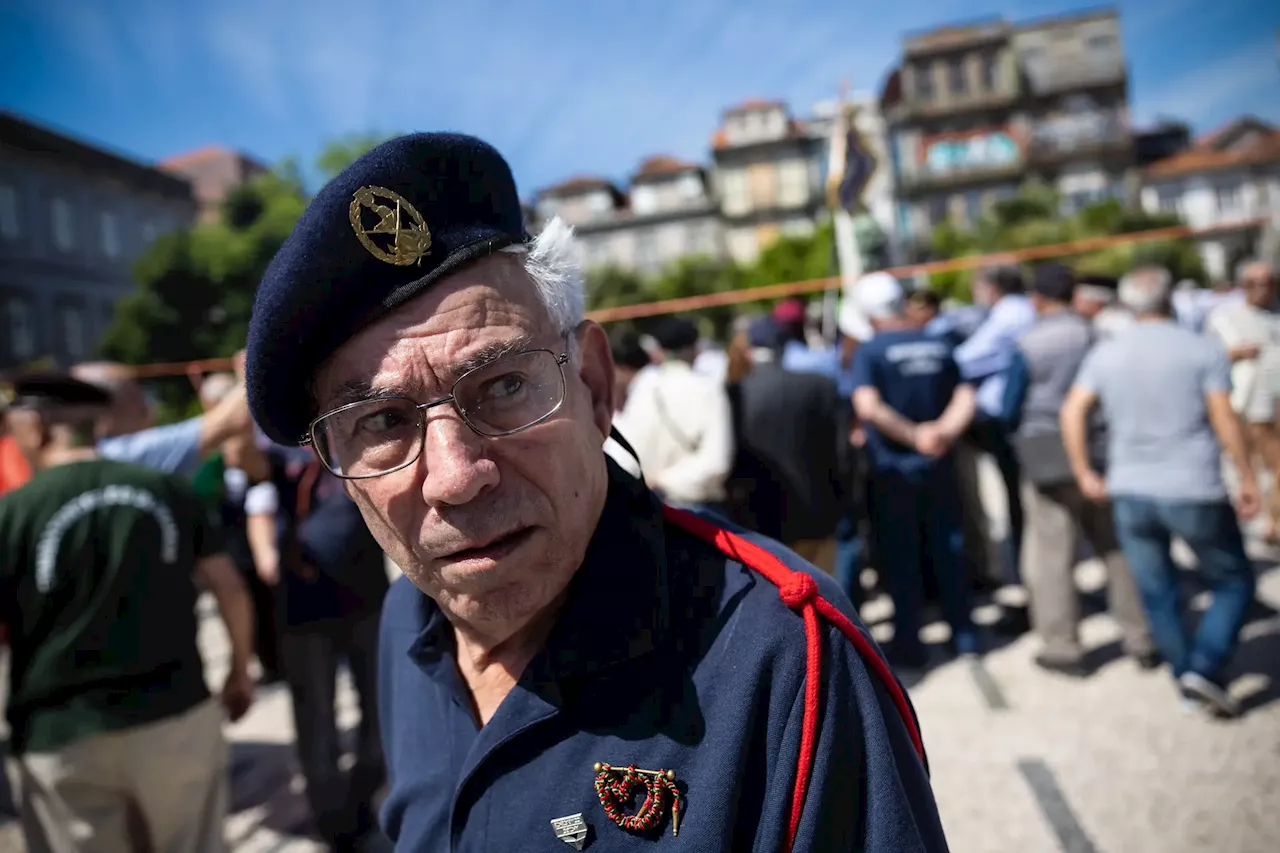 'Dão-nos uma esmola e ainda nos roubam no IRS”, antigos combatentes protestaram no Porto