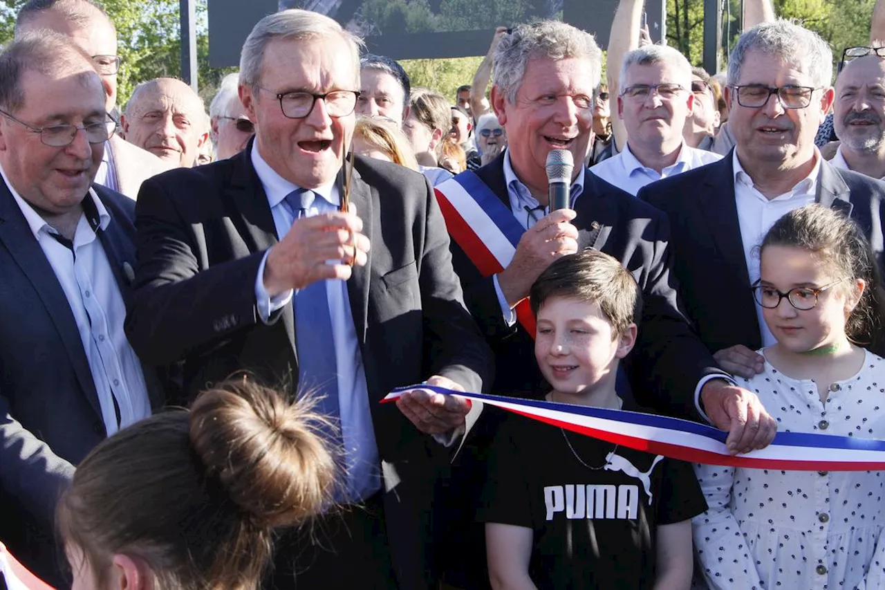 Après un an de chantier, ce nouveau pont a été inauguré en Dordogne