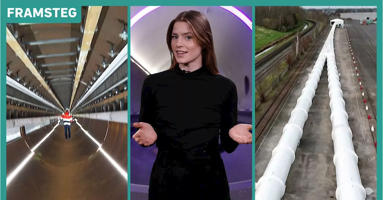 Här ska supersnabba transporter testas i Europas längsta Hyperloop-bana