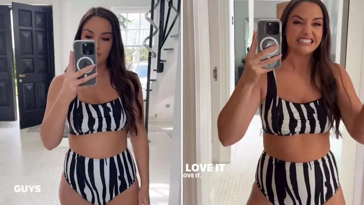 EastEnders’ Jacqueline Jossa shows off her incredible weight loss as she strips down to a bikini...