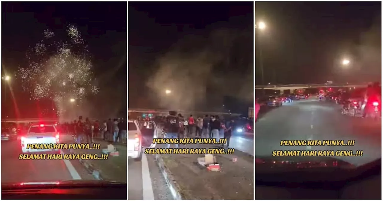 Unsuitable Time and Place: Fireworks Display on Sungai Dua Highway