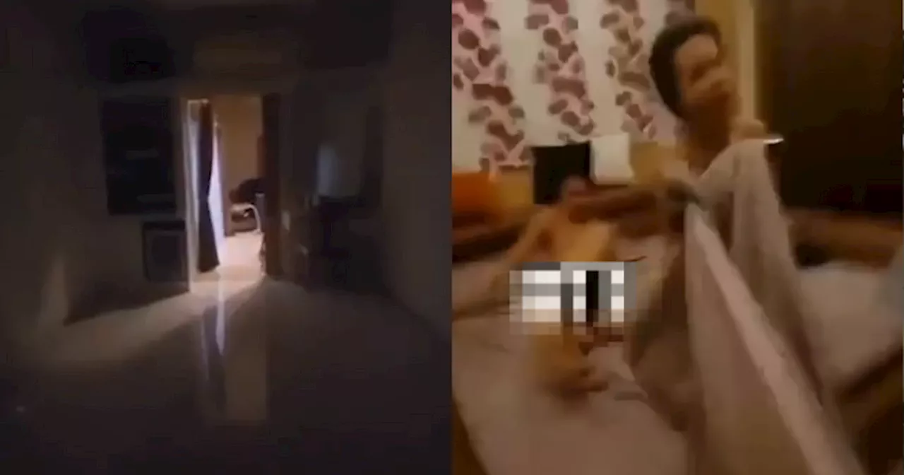 Viral Video Shows Husband Catching Alleged Politician Wife in Bed with A Monk