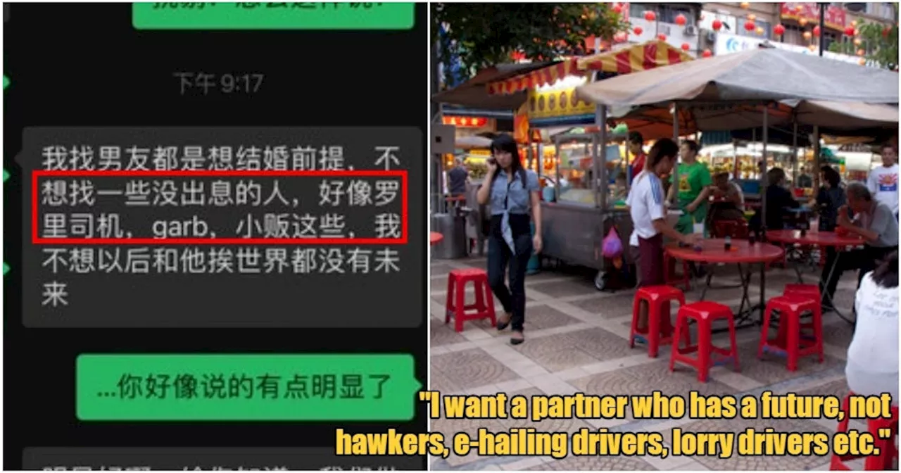 Woman Rejects Man for Being a Hawker