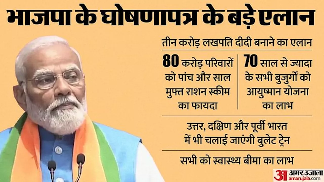 BJP vs Congress Manifesto: मोदी की 24 गारंटियां, कांग्रेस के 10 न्याय; इन मुद्दों पर लड़ी जाएगी लोकसभा की जंग