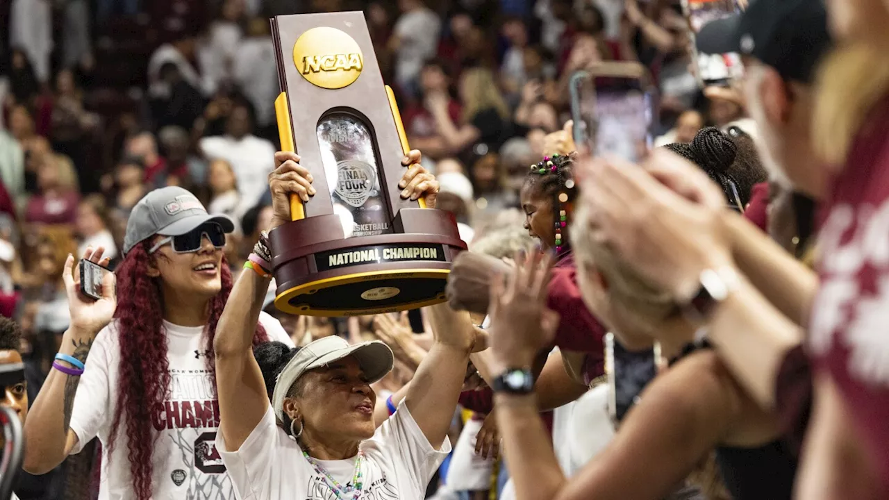 Dawn Staley and her NCAA champion South Carolina Gamecocks celebrated with parade and rally