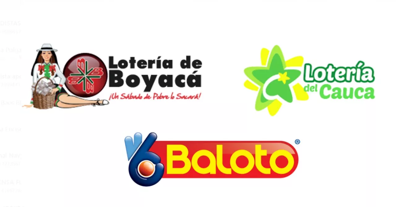 Lotería de Boyacá, Cauca y Baloto: resultados del 13 de abril de 2024