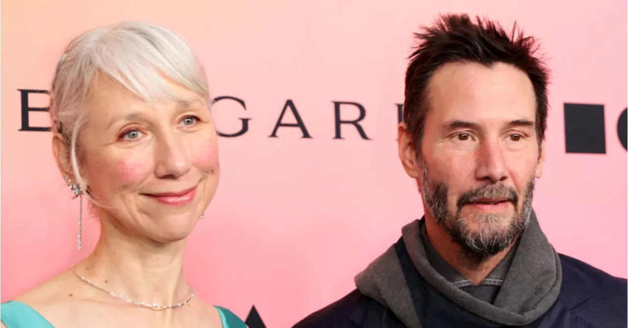 Keanu Reeves And Alexandra Grant On The Red Carpet