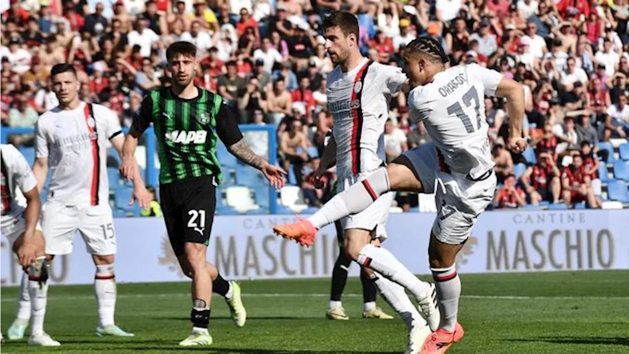 Hasil Liga Italia: Drama 6 Gol, AC Milan Kerja Keras Imbangi Sassuolo