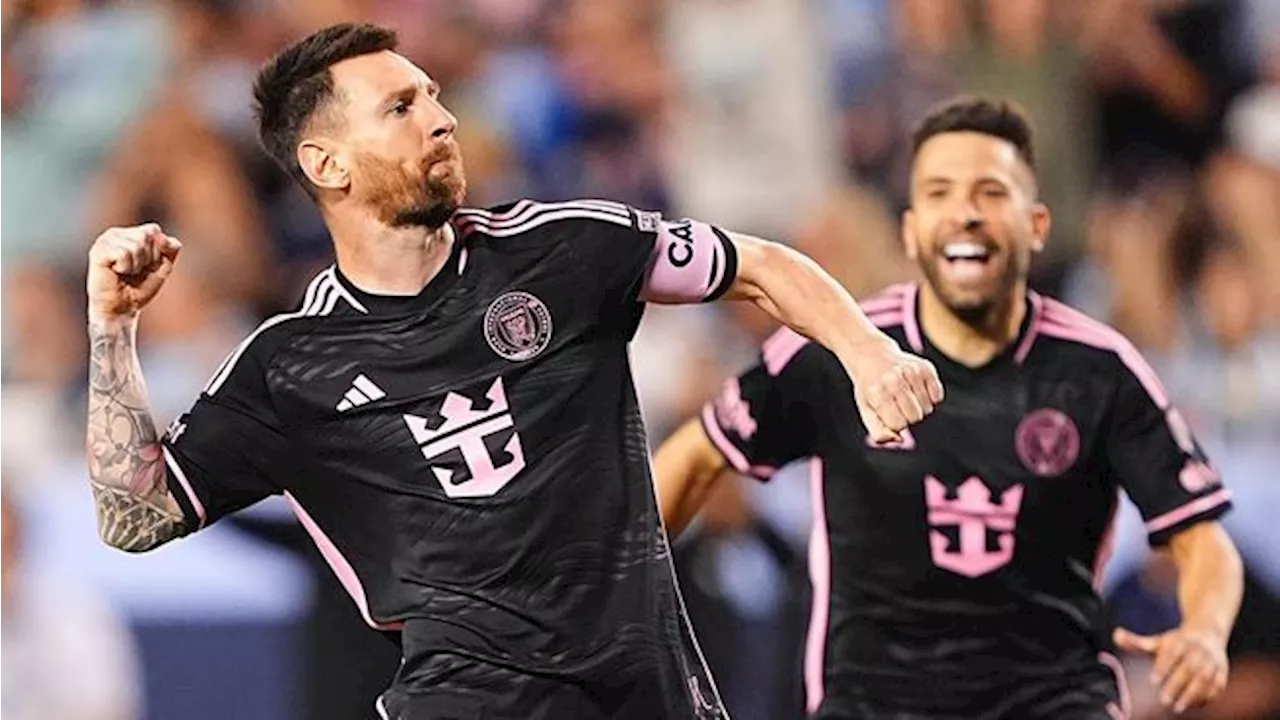 Hasil MLS: Messi Cetak Gol Roket, Inter Miami Menang 3-2