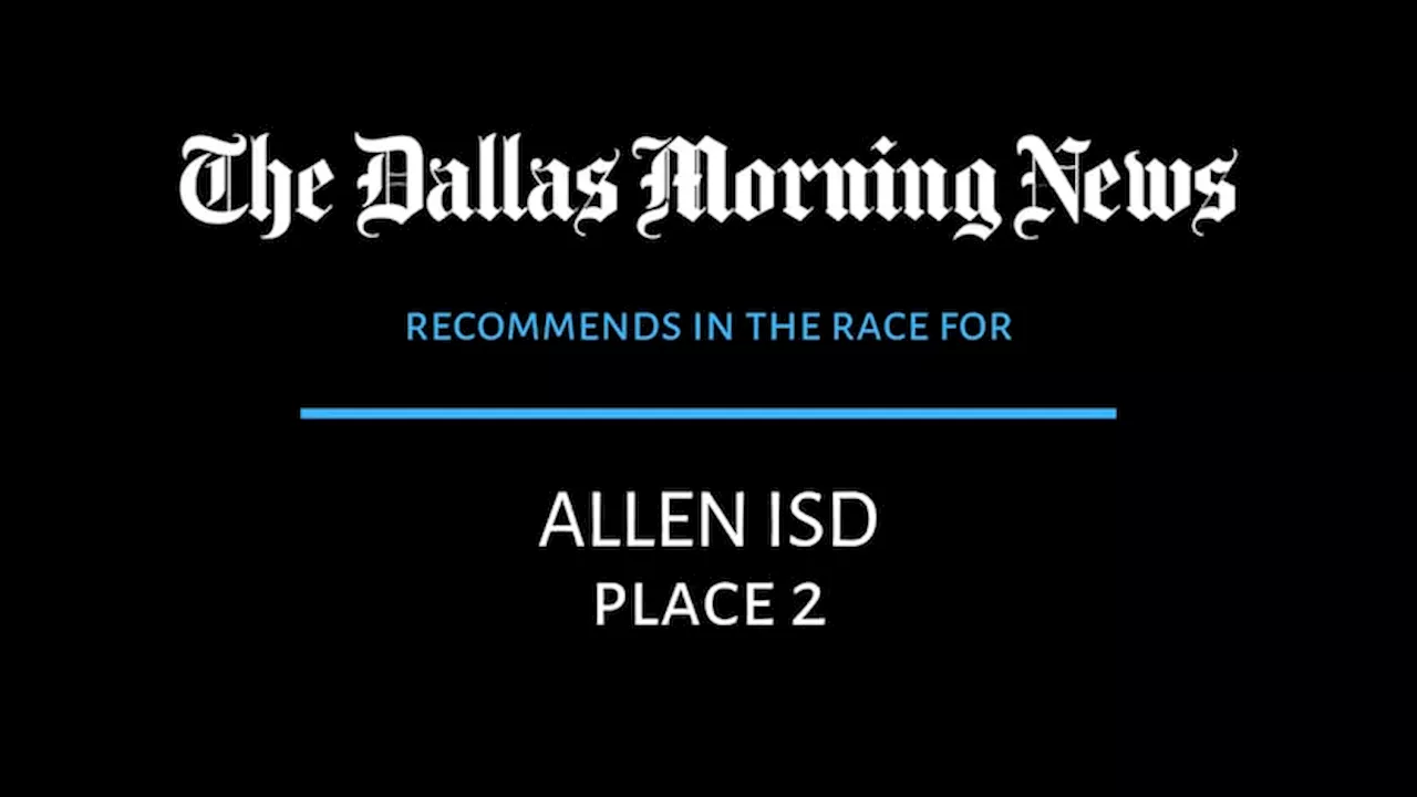 Contest for Place 2 Seat on Allen ISD School Board