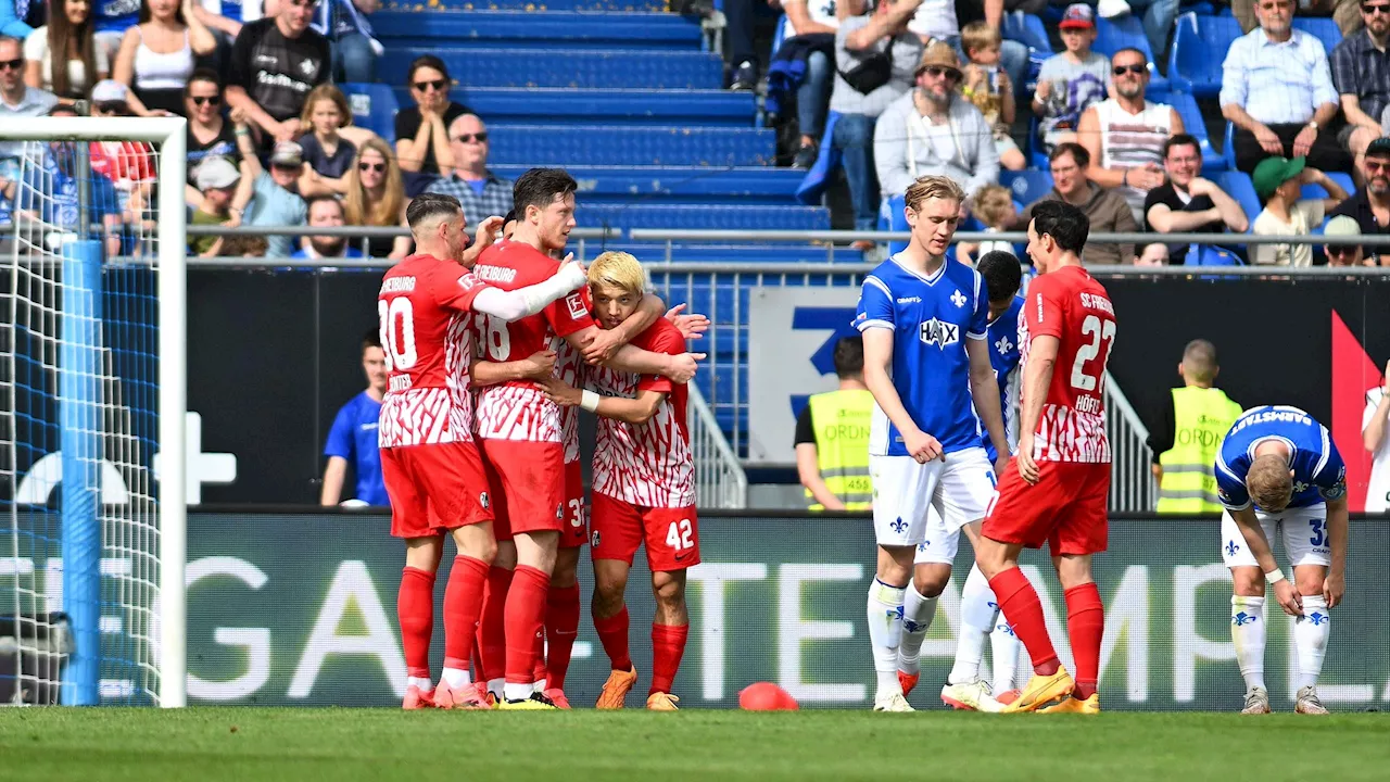 Darmstadt 98 verliert Heimspiel gegen SC Freiburg und könnte schon kommende Woche abgestiegen sein