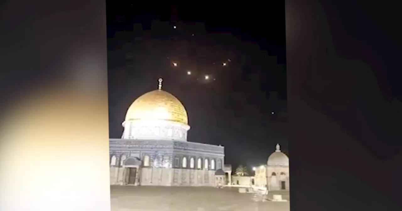 Attacco dell’Iran a Israele, i missili intercettati nel cielo sopra la Spianata delle Moschee –…