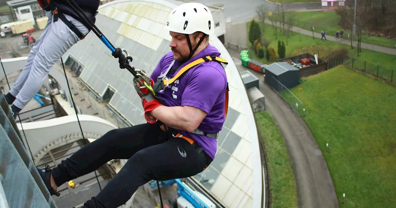 Daring Cambuslang magician faced fear of heights with 100ft abseil for charity