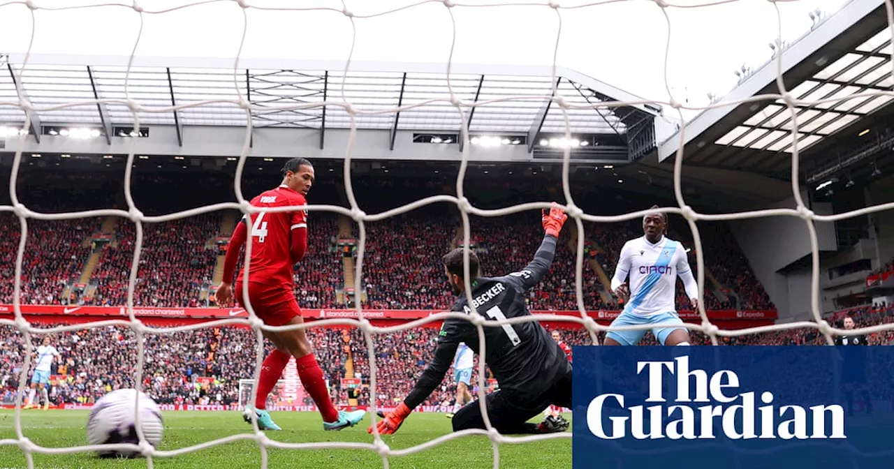 Liverpool suffer huge blow to title hopes after Eberechi Eze gives Palace win