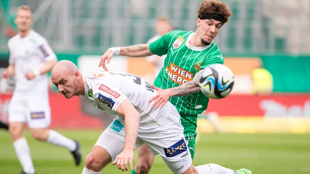 Rückschlag für Rapid im Kampf um Rang drei!