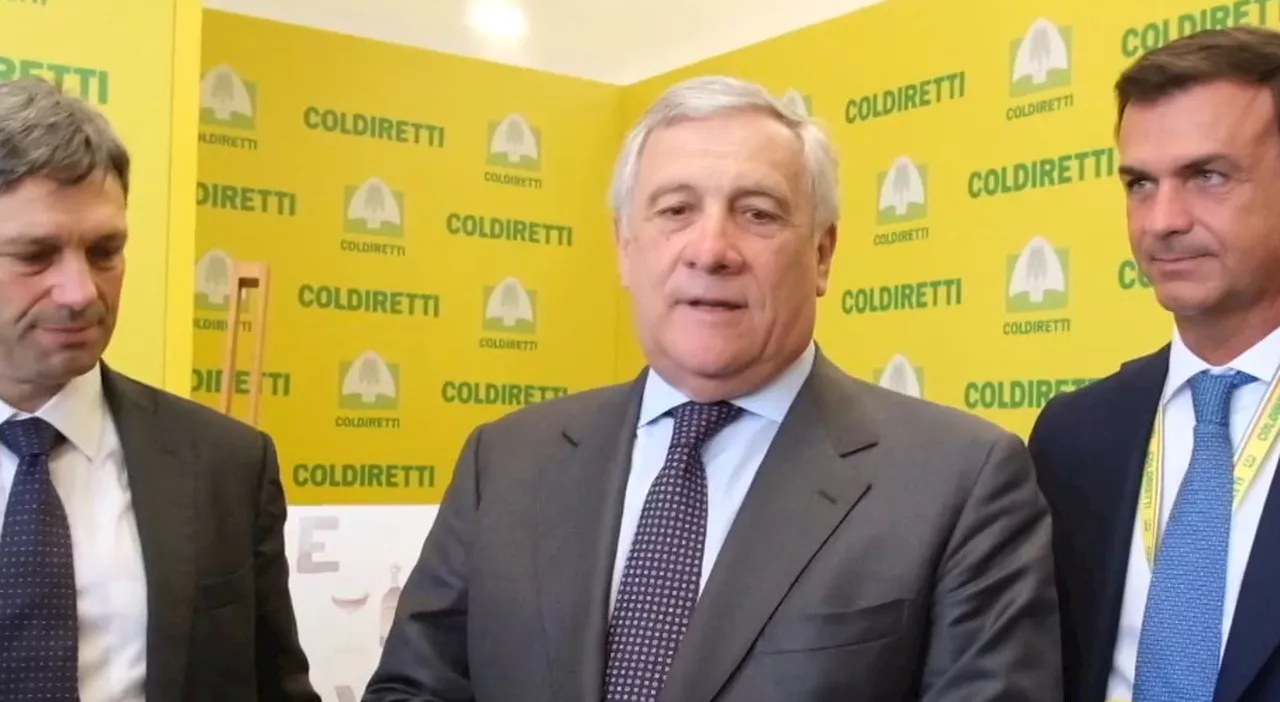 Tajani a Vinitaly a stand Coldiretti: «Dobbiamo puntare sulla diplomazia del Made in Italy»