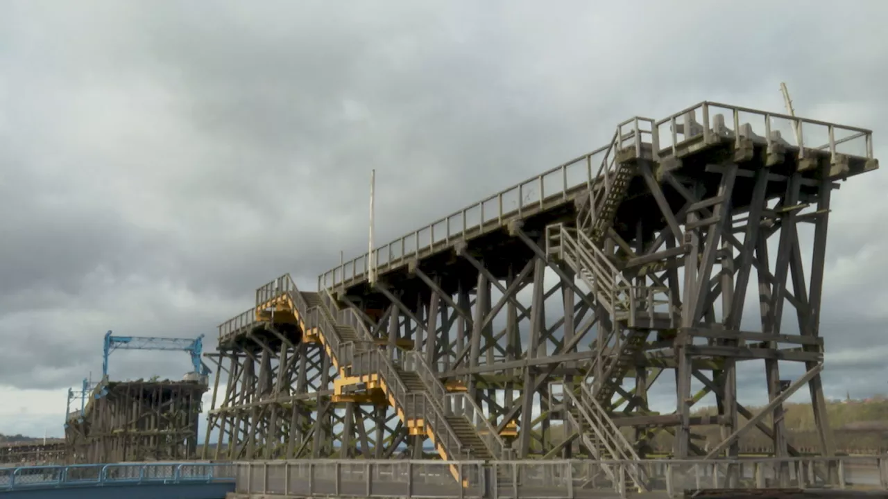 Historic Dunston Staiths reopens to public four years after fire damage