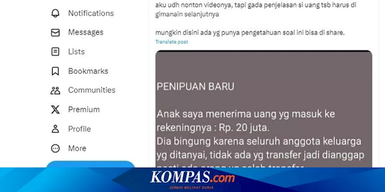 Modus Penipuan Salah Transfer ke Rekening Pribadi, Ini yang Harus Dilakukan