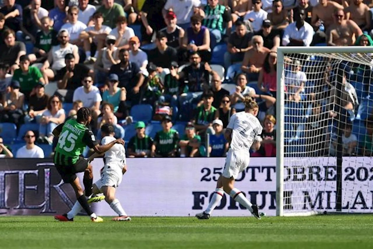 Serie A : l'AC Milan arrache un nul spectaculaire à Sassuolo, doublé de Laurienté