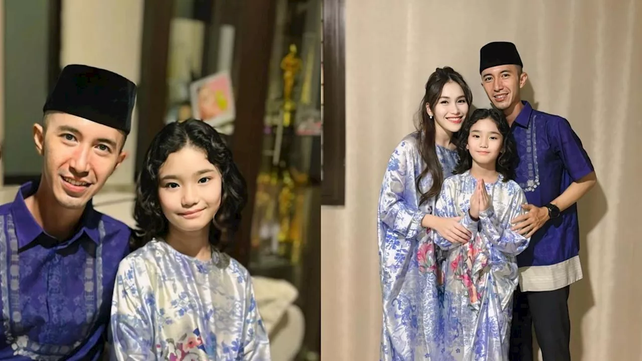 7 Potret Bilqis Anak Ayu Ting Ting dan Calon Ayah Saat Lebaran, Akrab Banget