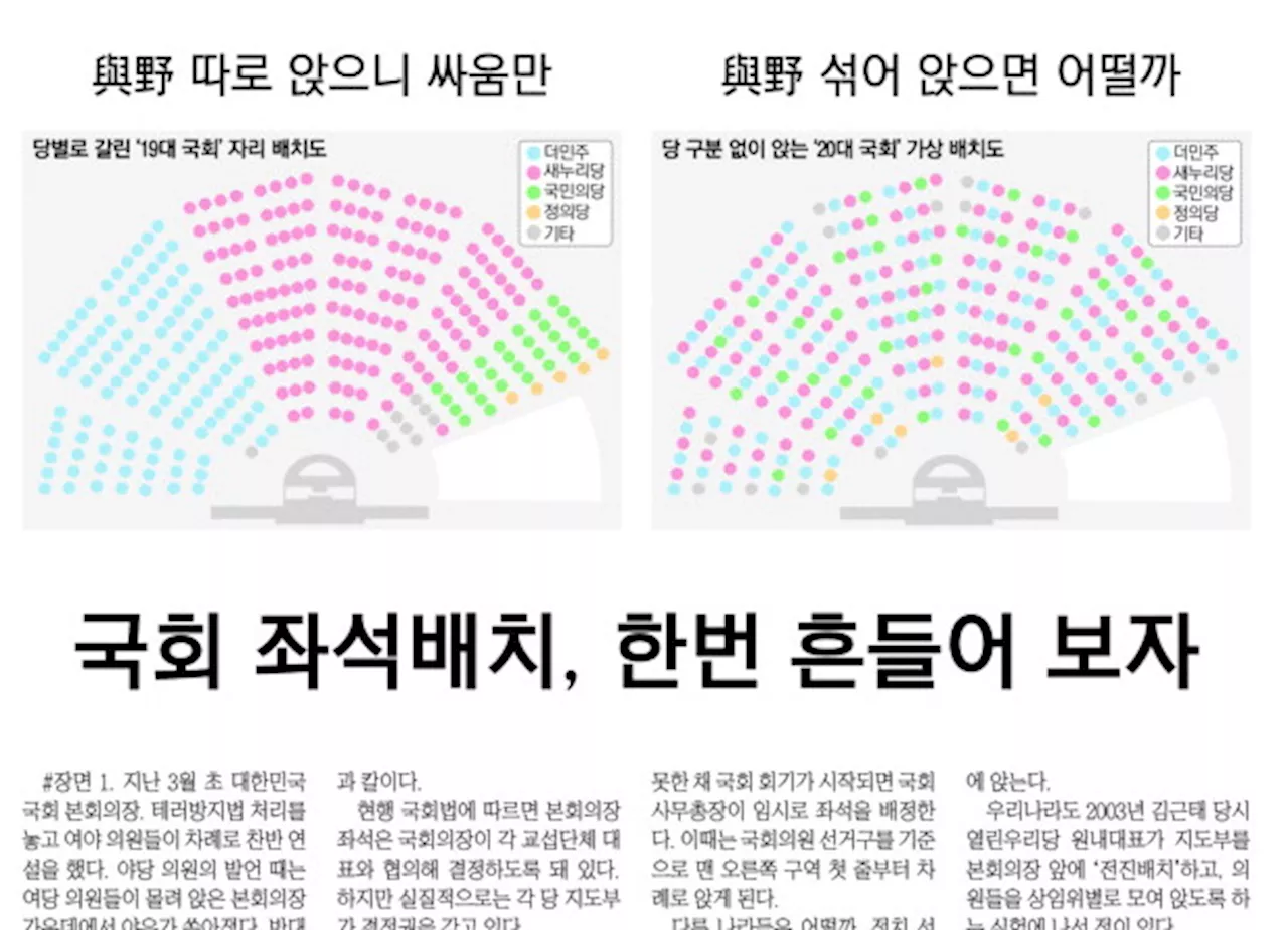 8년전 반대했던 민주 '與野 섞어앉기' 제안 … 이번엔 바뀔까