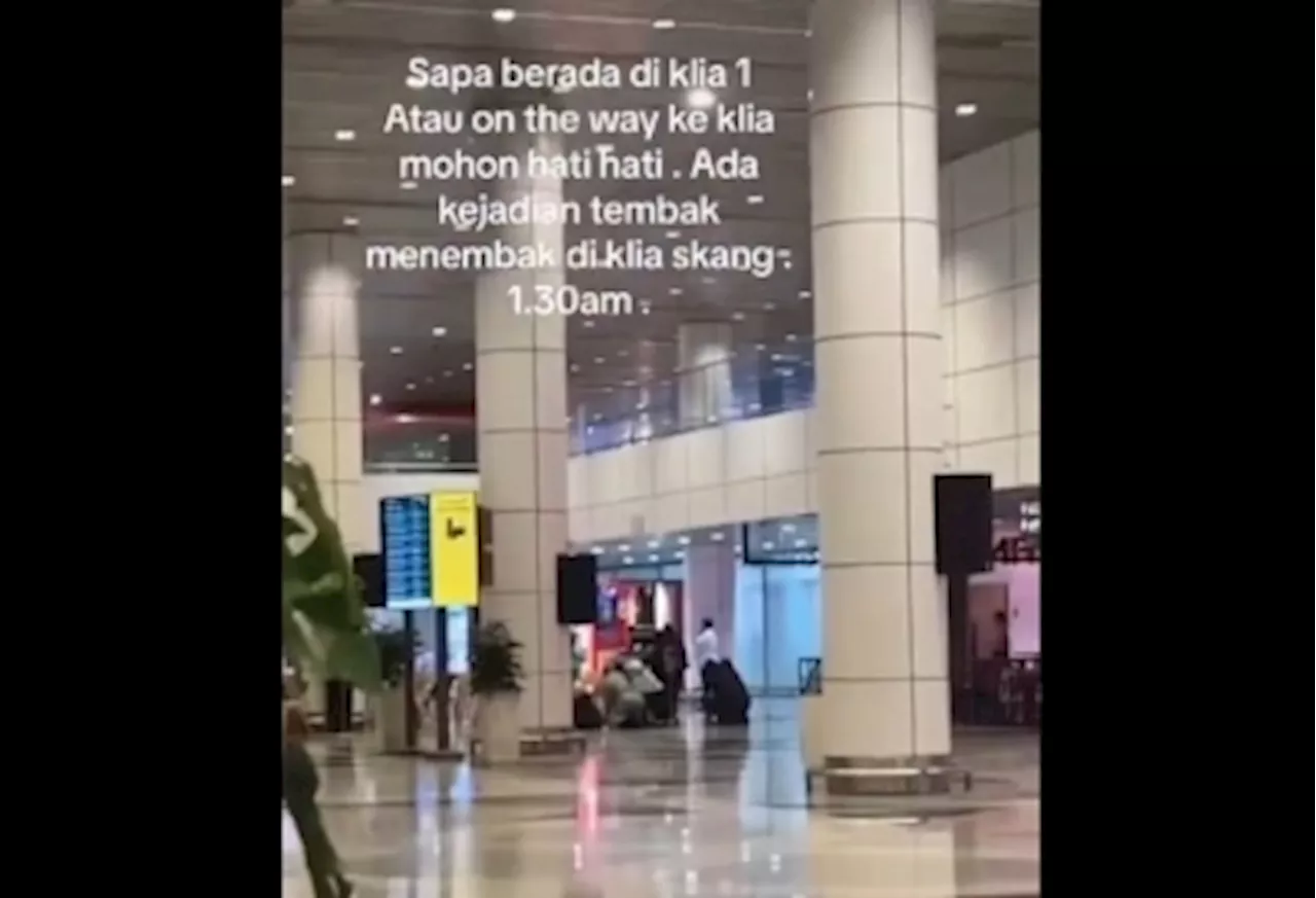 Shots fired at KLIA 1, one hurt, manhunt on for shooter on the run