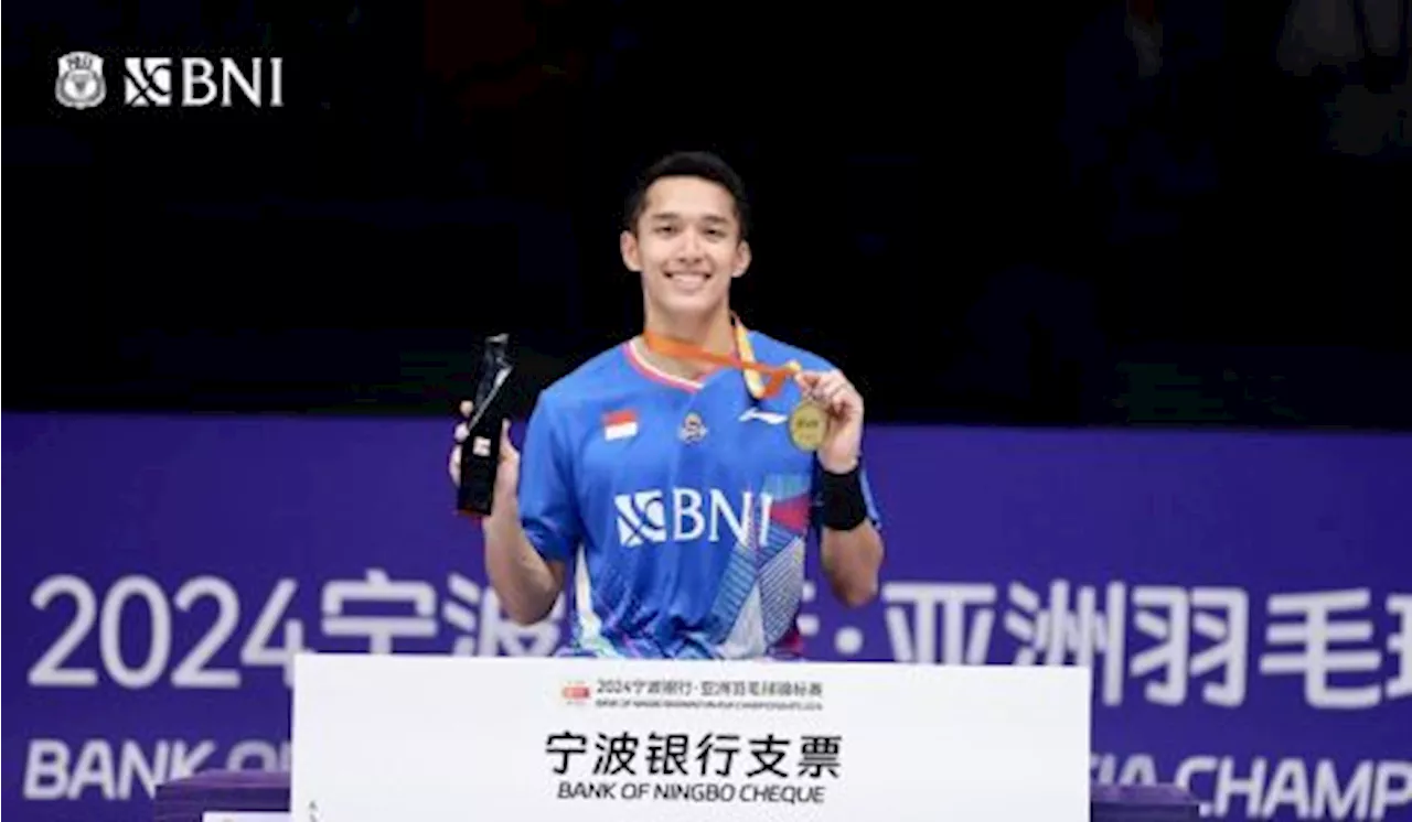 Jonatan Christie Juara Kejuaraan Bulu Tangkis Asia 2024