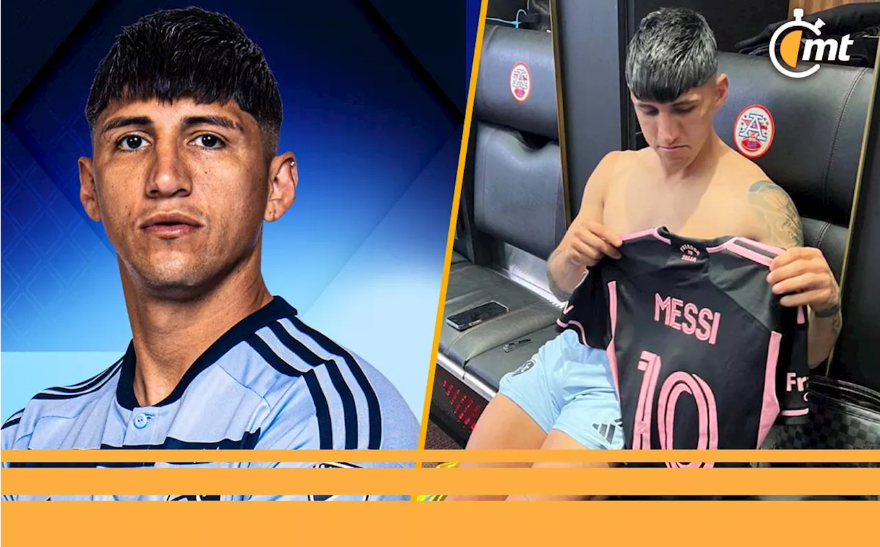 Alan Pulido presume FOTO con playera de Messi tras Kansas City vs Inter Miami