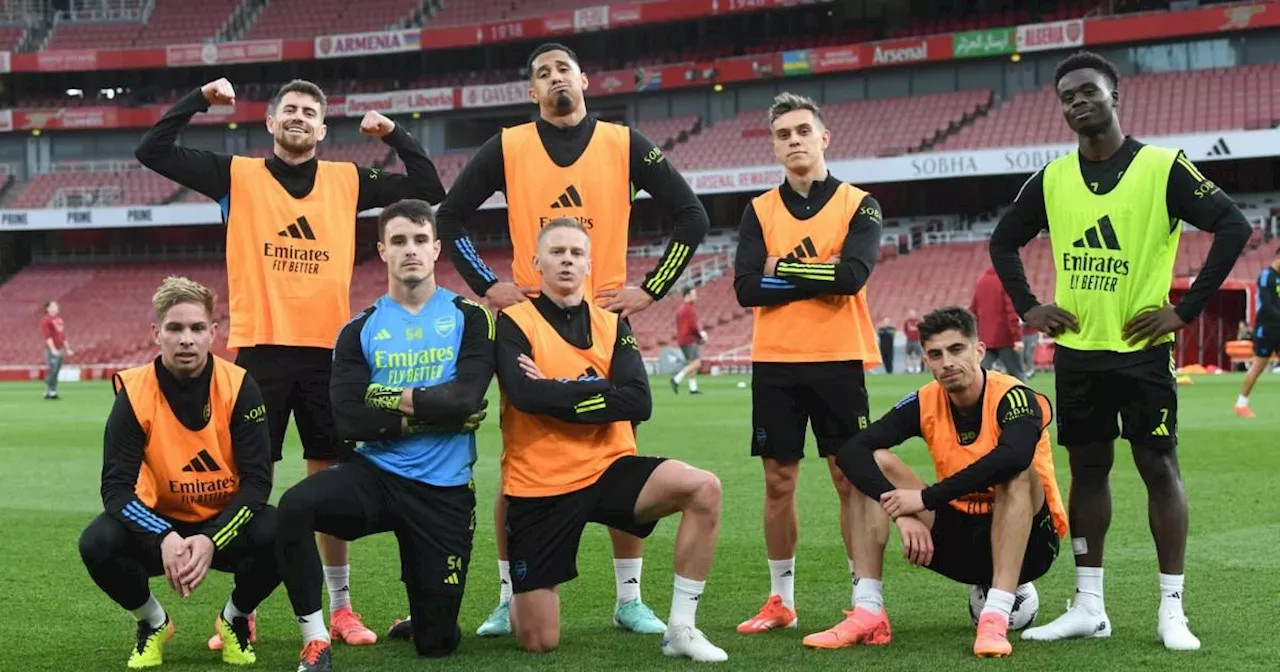 Two Arsenal stars missing from training session before Aston Villa clash