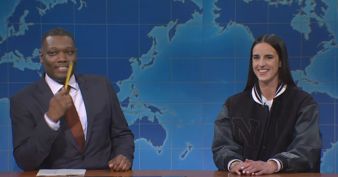 Caitlin Clark, NCAA basketball's all-time scorer, thanks predecessors in 'SNL' appearance