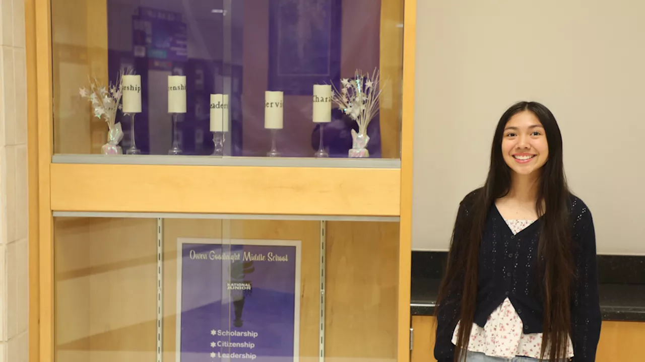 San Marcos 8th-grader wins National Jr. Honor Society award