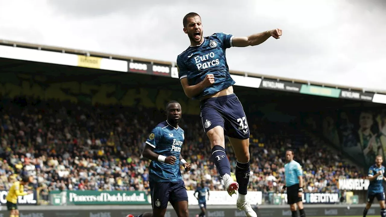 Feyenoord haast zeker van tweede plek na winst bij Fortuna en verlies Twente