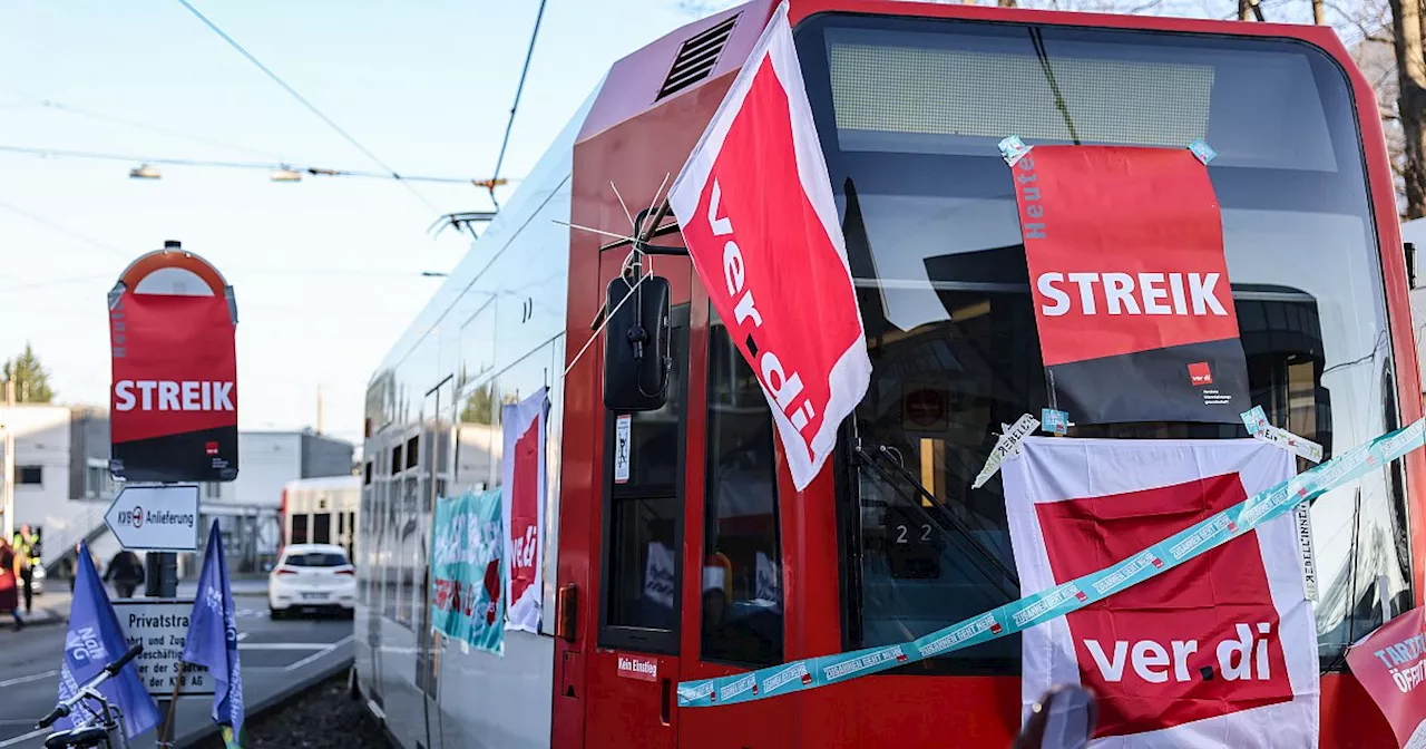 Streiks bei drei NRW-Verkehrsbetrieben am Montag - weitere Orte sollen folgen