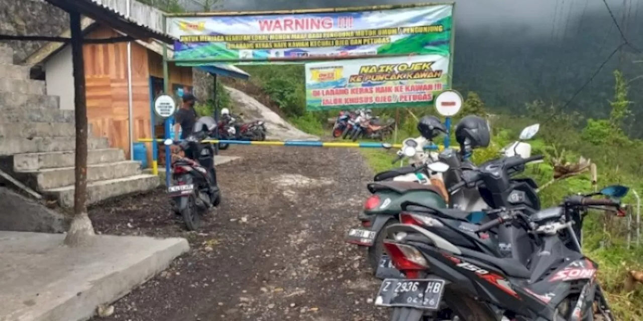 Naik Gunung Galunggung Sekarang Bisa Pakai Ojek