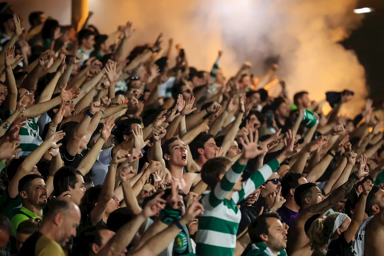 Incêndio deflagra numa das bancadas durante o Gil Vicente-Sporting