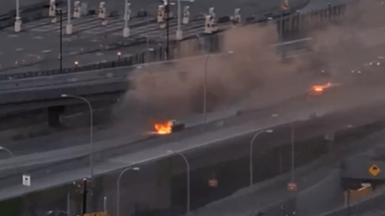 Smoke from Car Fire Engulfs T-Mobile Park During Mariners-Cubs Game