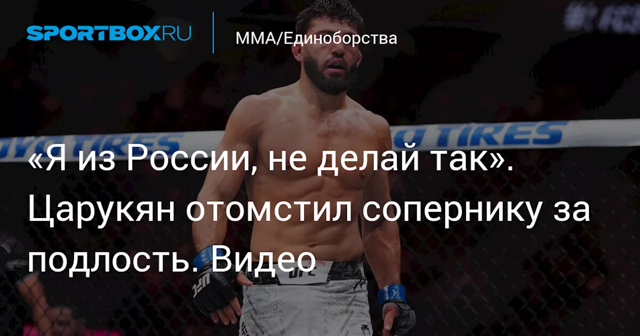 «Я из России, не делай так». Царукян отомстил сопернику за подлость. Видео