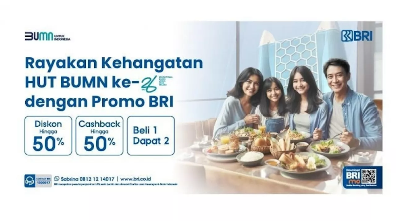 Semarak HUT Ke-26 BUMN, BRI Manjakan Nasabah dengan Beragam Promo Menggiurkan!