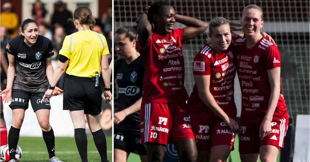 Fotboll: Piteå vände sent mot Växjö i damallsvenska premiären