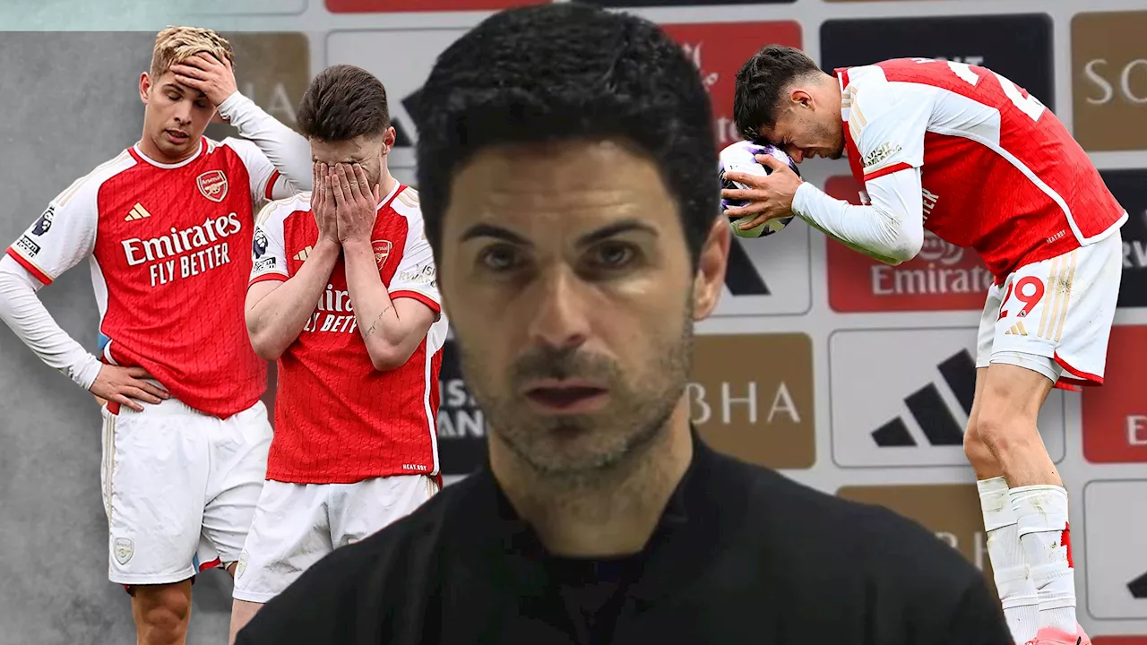 Mikel Arteta gives spiky response to team selection question and sends message to Arsenal players after...